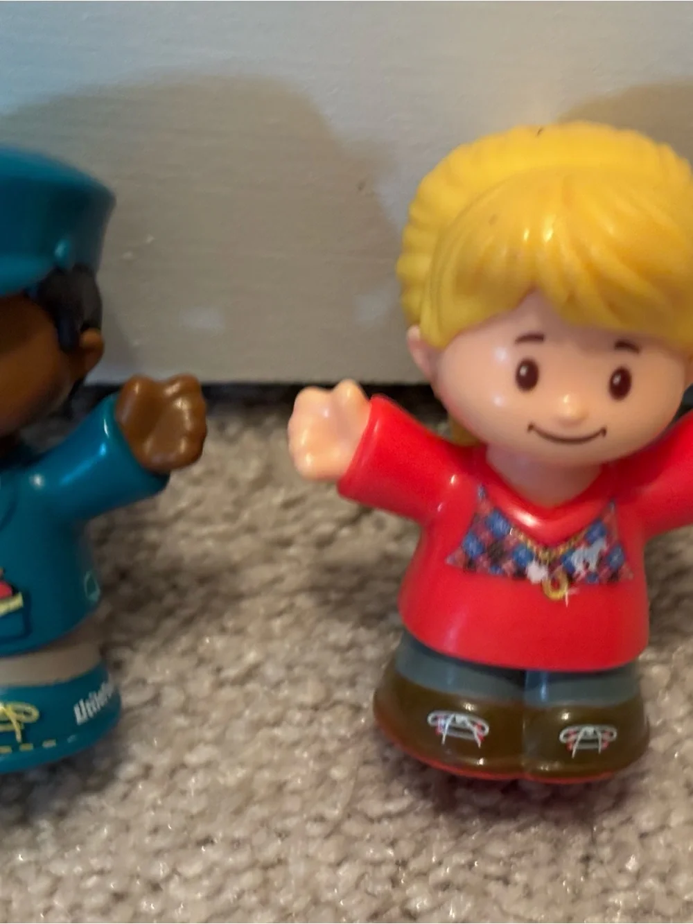 Fisher-Price Little People ABC Animal Train Engineer Blonde Girl Figure